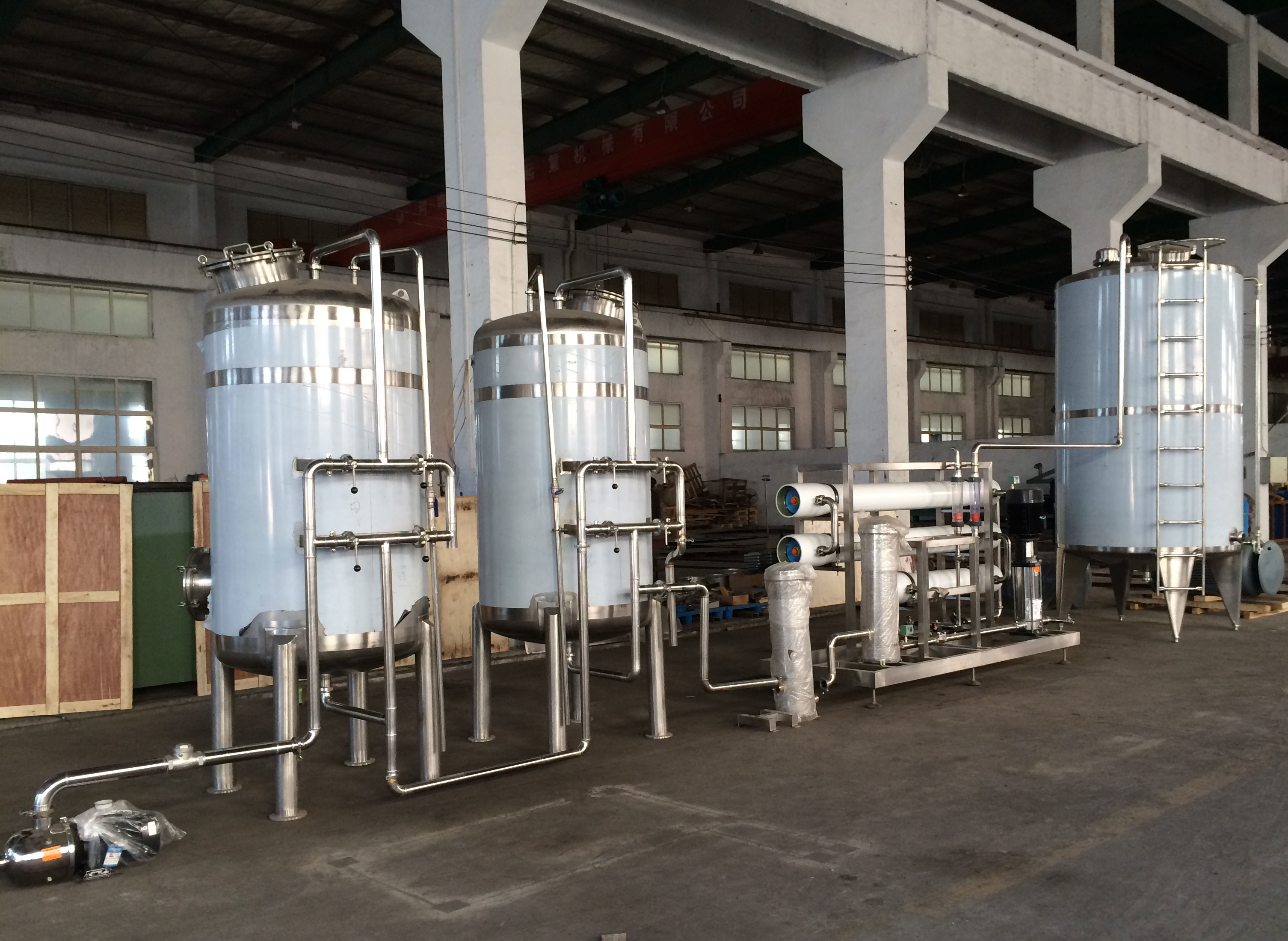 1 Stage RO Reverse Osmosis Purifier DOW Membrane Drinkable Water Treatment 6TPH