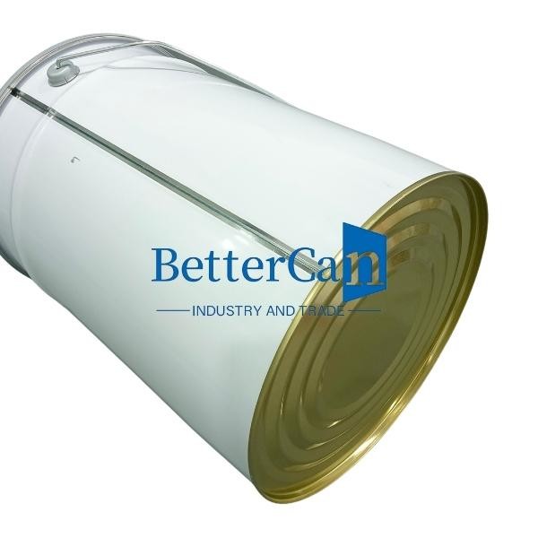 10L Metal Paint Bucket Anti Rust Durable Metal Bucket 5 Gallon With Foam Strip