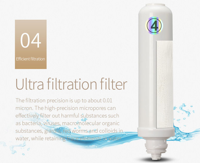 4-Stages Household high PH Alkaline Water Filter System Dispenser
