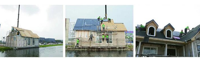 Prefabricated Light Steel Villa House With Custom Drawing Long Years Lifetime