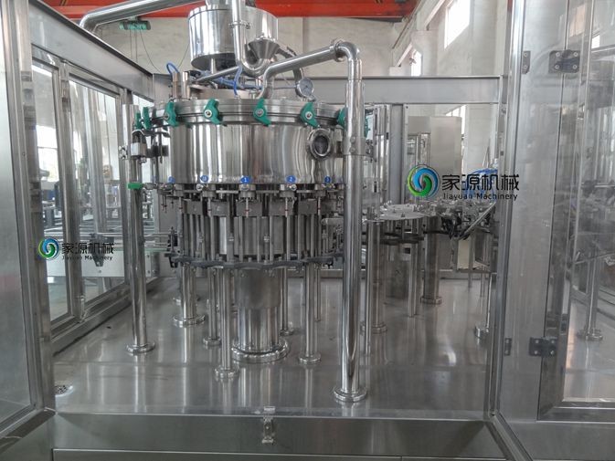 Silvery White Carbonated Drinks Automatic Bottle Filling Machine For Beverage Industry
