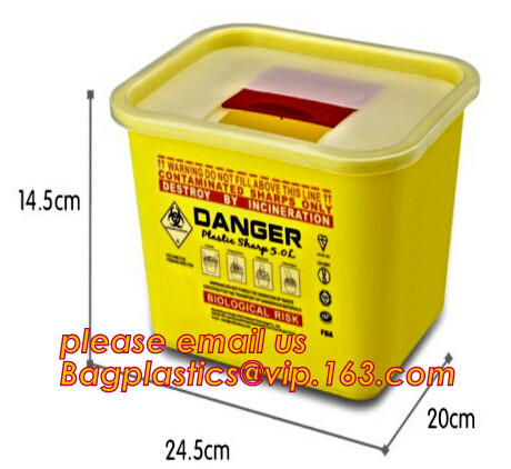 Disposal sharp container for store and dispose of medical waste,Cheap Disposable Plastic Medical Sharp Safe Container 1L