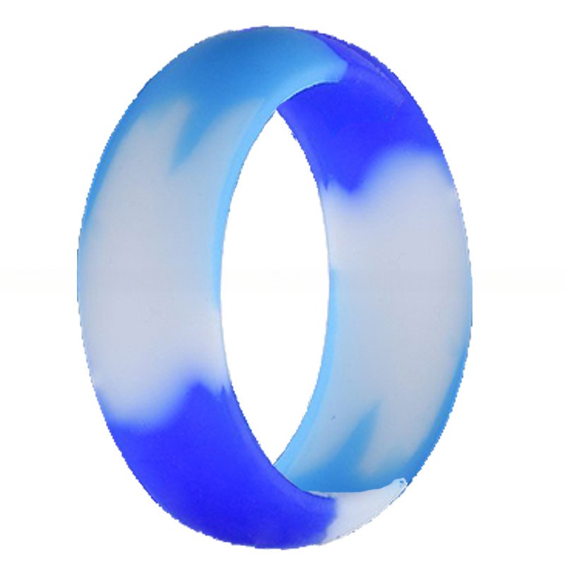 Geometric Channel Setting Silicone Rubber Band 8mm for Outdoor Sports Mountaineering