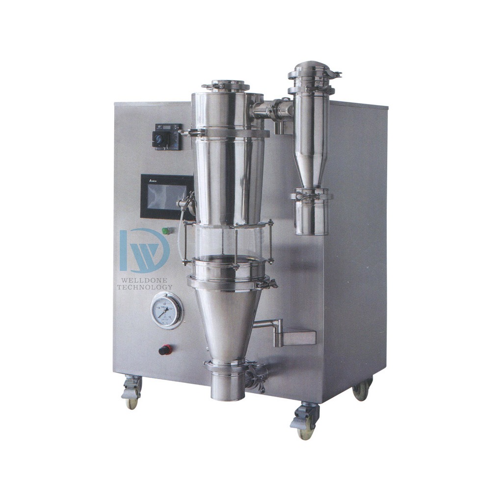 China Low Temperature Vacuum Spray Dryer with 30~300℃ Air Inlet Temperature and 1kg/h Evaporation Capacity for Laboratory Use on sale