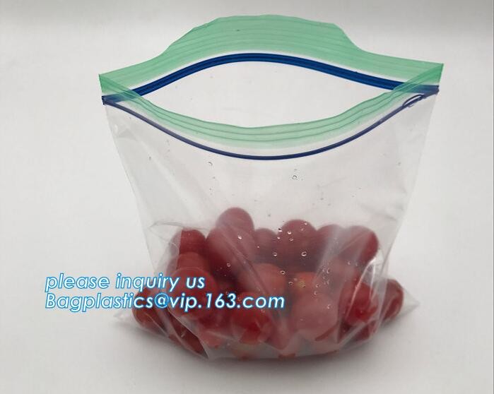 packing clear bag LDPE transparent custom printed zipper bags plastic k bag, transparent custom printed zip