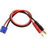 Buy cheap 14awg 30cm RC Charger Leads 4mm Banana Male Plugs To EC3 Male Connector Adapter from wholesalers