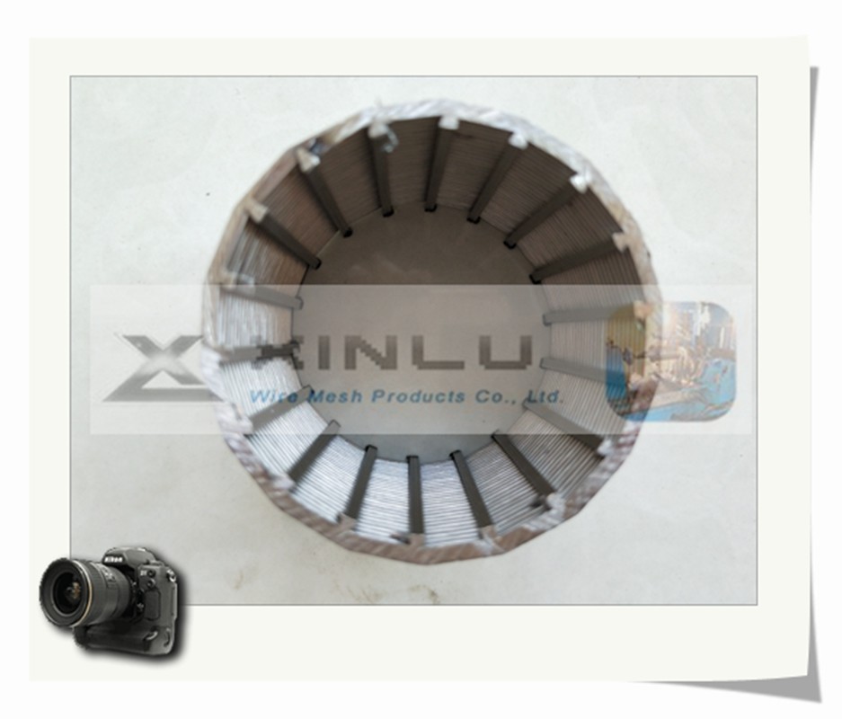Stainless Steel Wedge Wire Screen Pipe 100mm OD Waste Water Pipe 6m Length