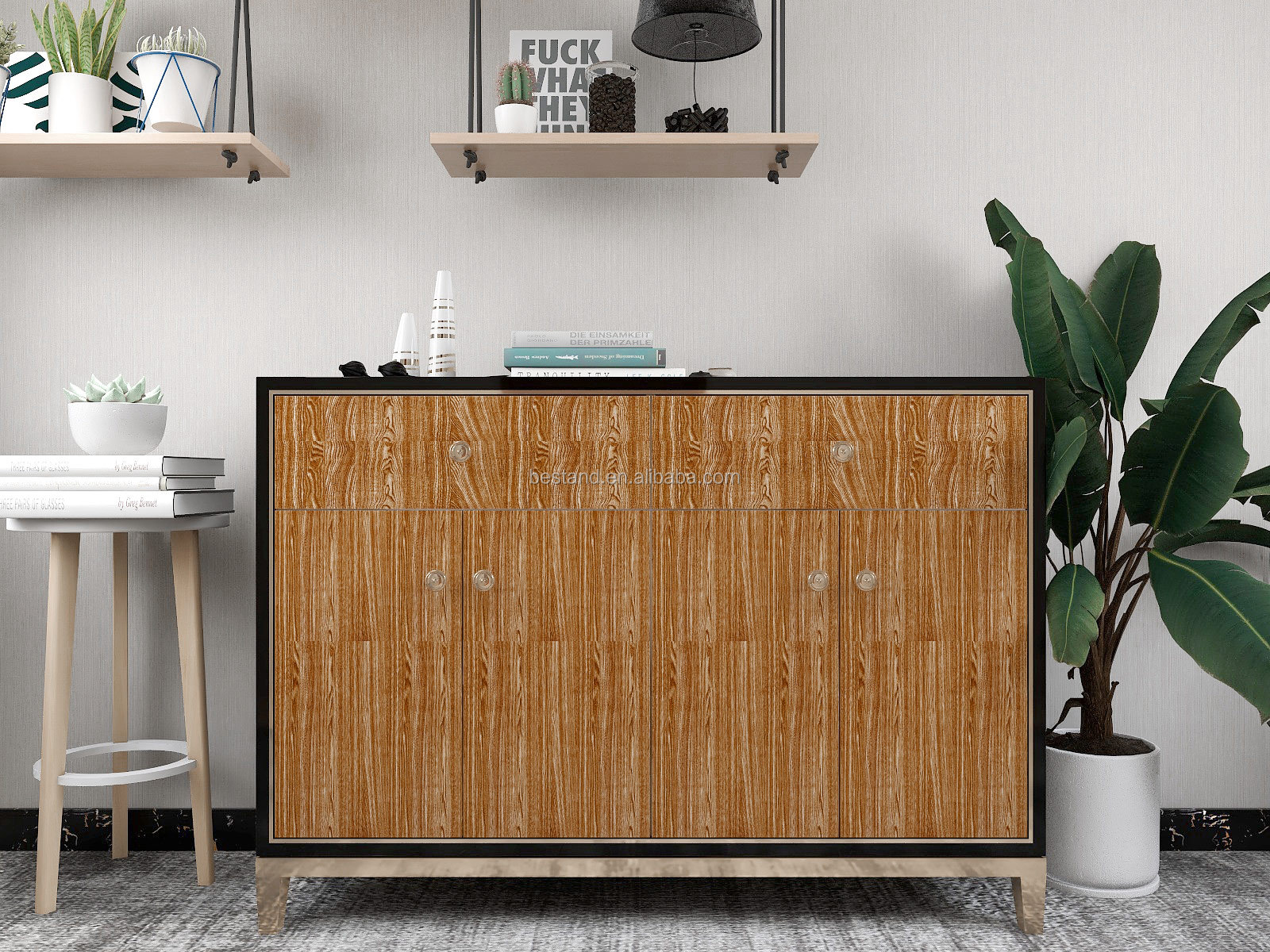 Stripes Wood Effect Wallpaper Vinyl Wood Grain Peel And Stick Wallpaper