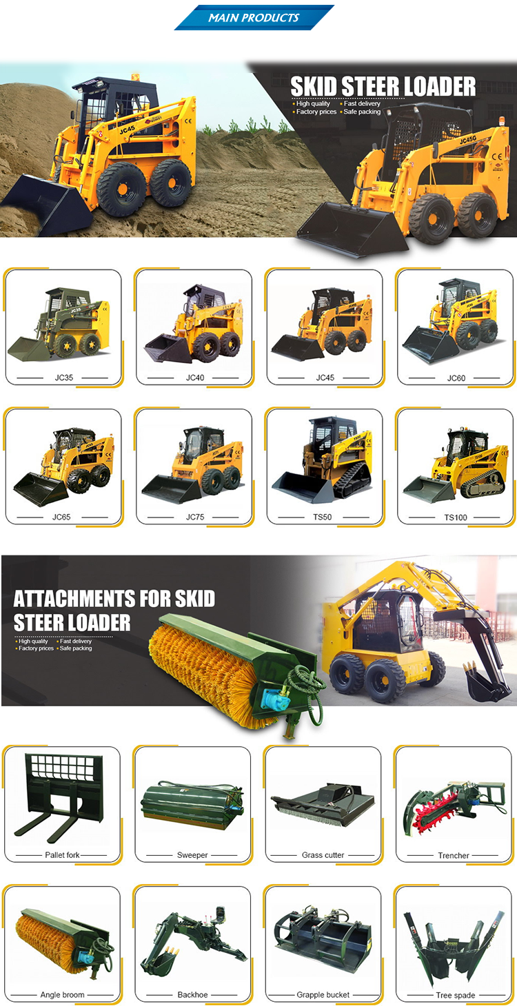 Directly Sell 18.2kw Mini Crawler Skid Steer Loader with 1069 kg Machine Weight