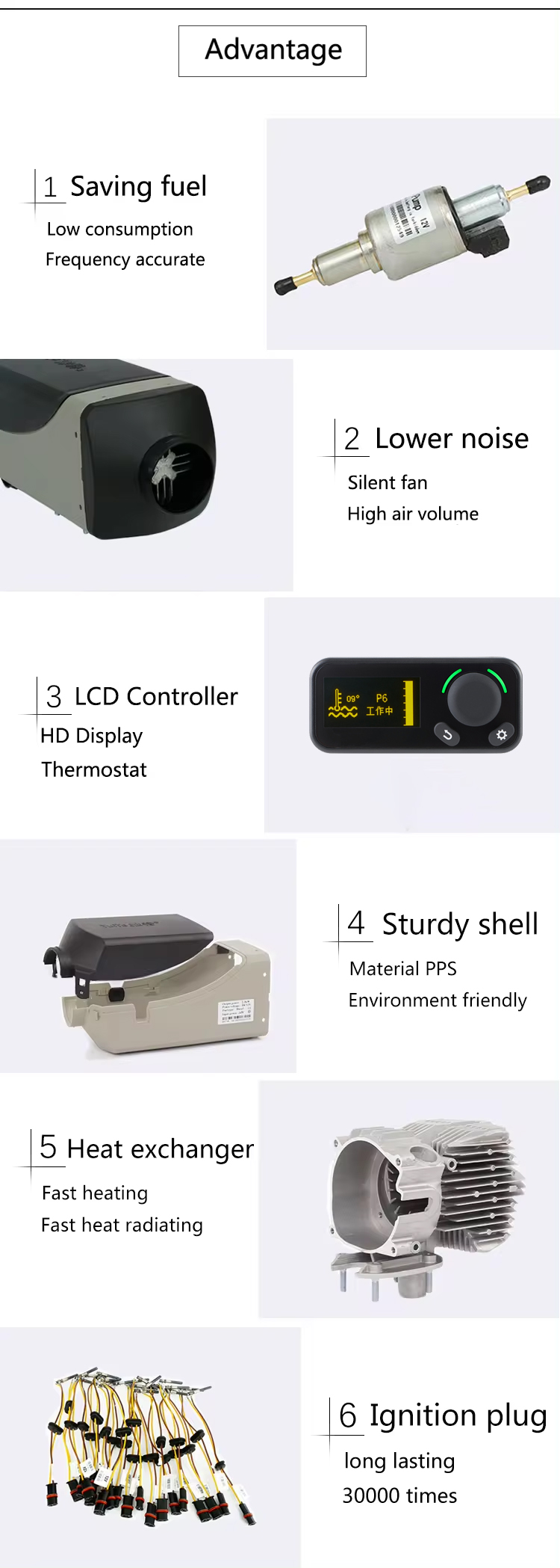 JP webasto 4kw 12v diesel air heater for trucks trailers RV support bluetooth control