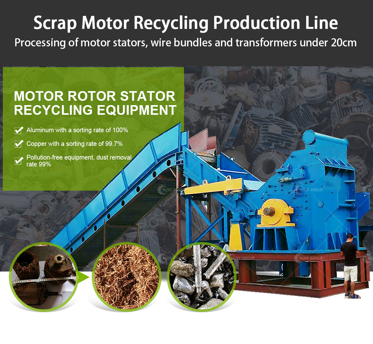 Heavy Hammer Crusher for Aluminum Profile and Scrap Metal Crushing Customized 20000 KG