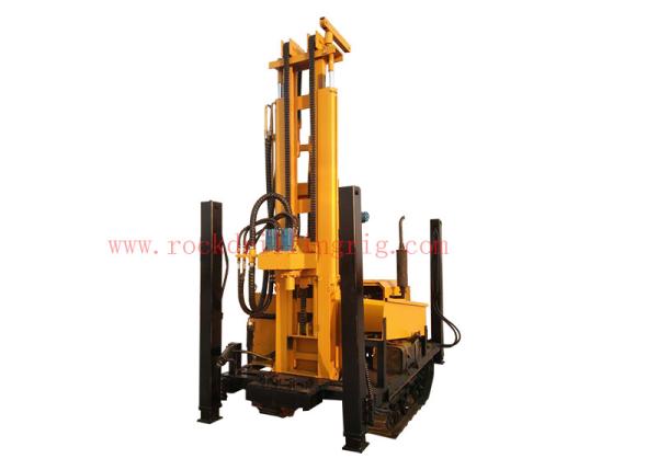 Diesel Engine Mobile Borehole Drilling Machine Hydraulic Borehole Drilling