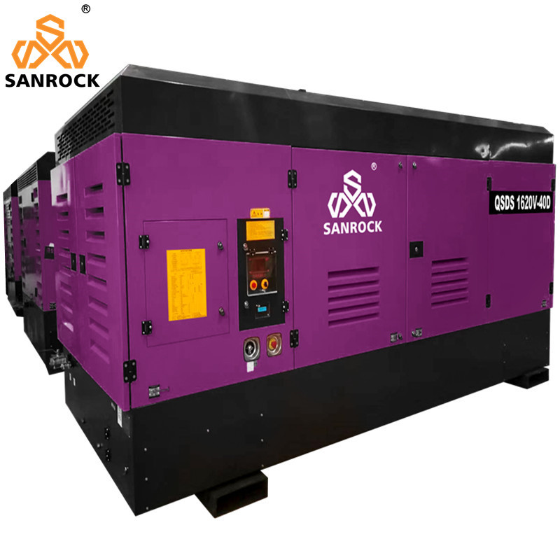 Heavy Duty High Pressure Screw Air Compressor Machine Skid Mounted Air Compressor Screw