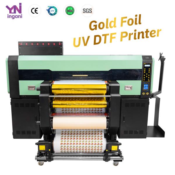A1 UV DTF Printer with Gold Foil Golden Supplier Impresora UV DTF I3200 Head