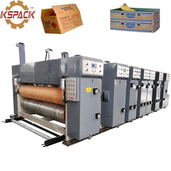 Automatic Corrugated Box Making Machine , Printer Slotter Cardboard Box Making