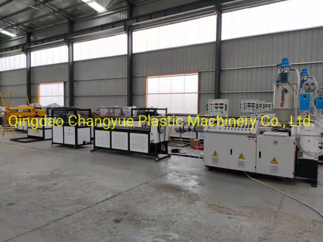 Plastic HDPE Carbon Spiral Corrugated Pipe Production Line / PE Spiral Reinforced Pipe Extruder Machine
