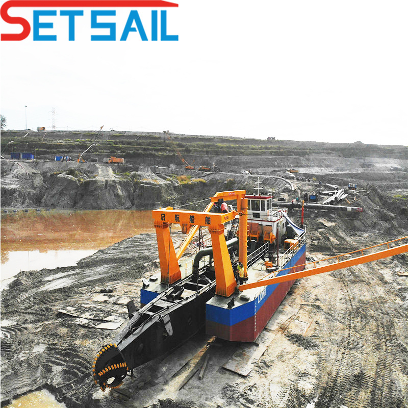 Anchor Boom Sand Pump 20inch Cutter Suction Dredger for River
