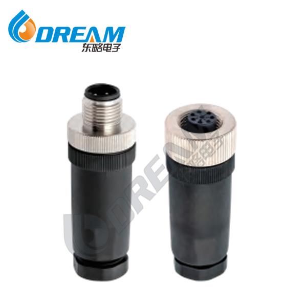 Circular Multipin Connectors Custom 4 5 8 12 17 Pin Male Female Socket Metal