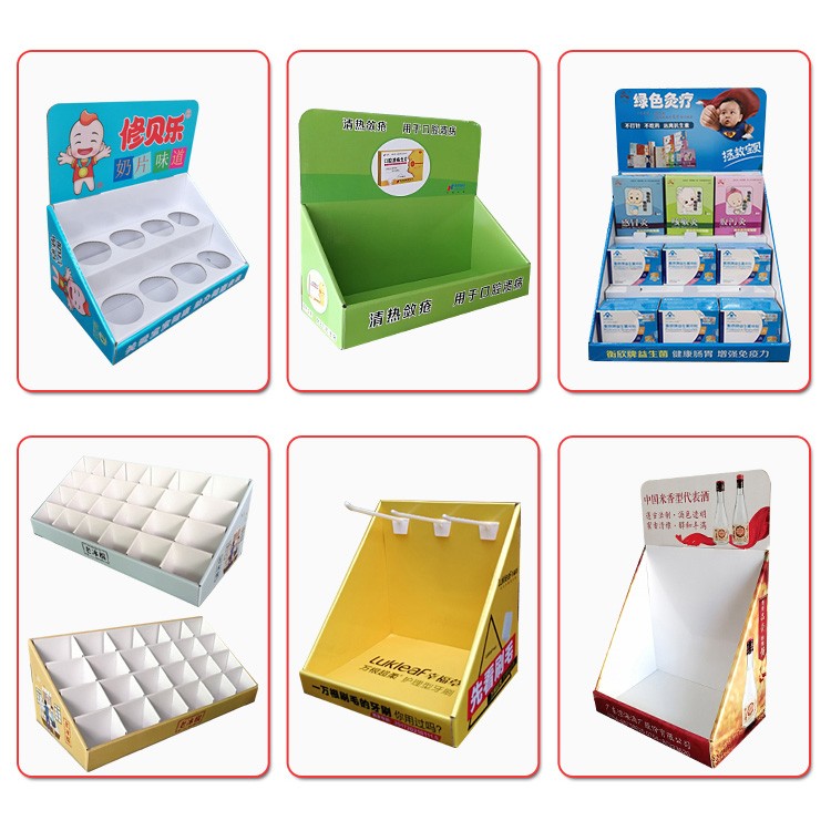 Counter Cardboard Product Display Stands For Candy Energy Protein Chocolate Bar Paper