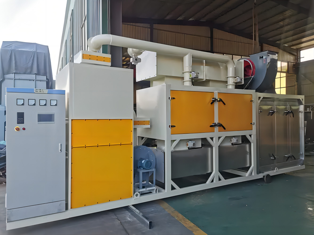 Industrial Dust Filter Catalytic Combustion Vocs Exhaust Gas Treatment Equipment Shell Carbon Steel 1500KG