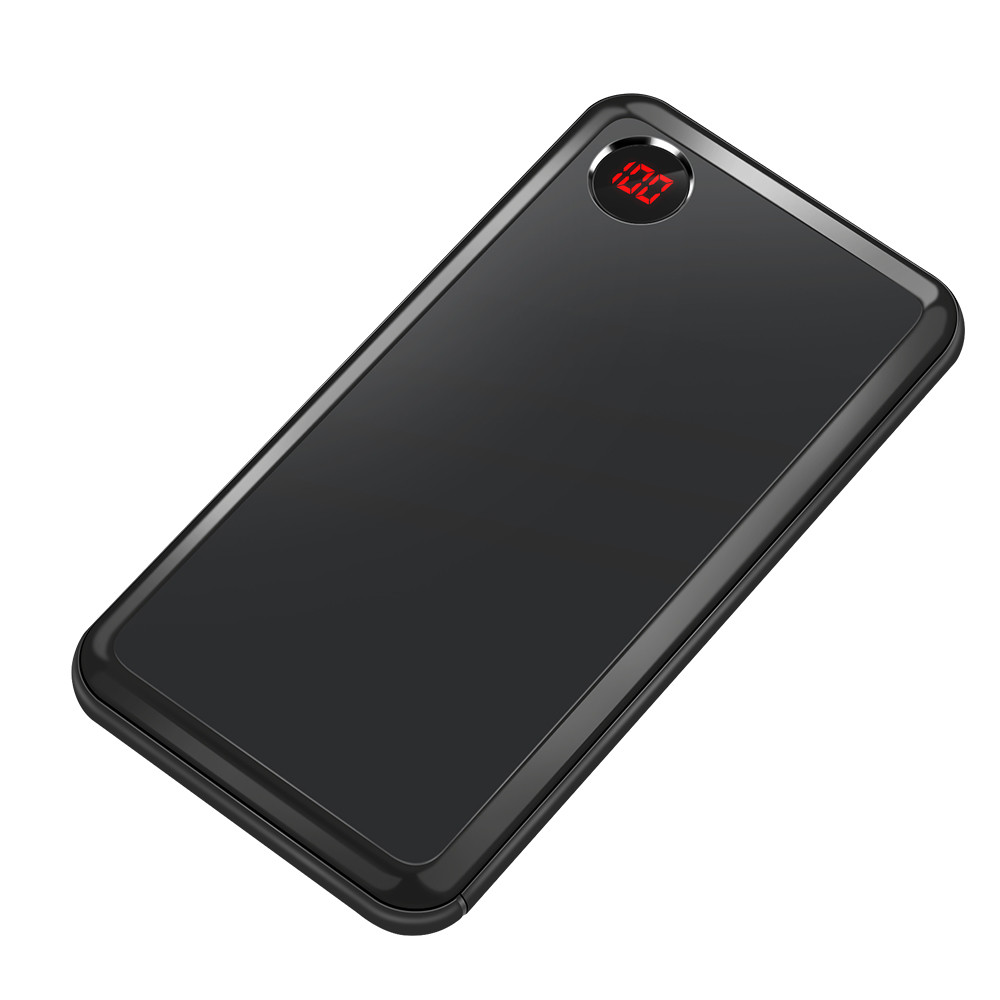 Black Alloy Case Lithium 10000mAh Portable Power Supply