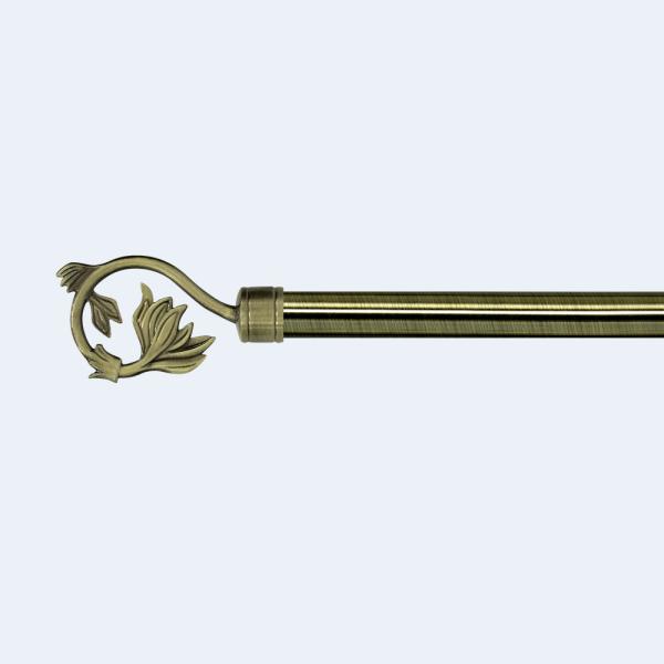 Curtain factory 28mm Anti-Brass Aluminum PND tail-on hook Twisted Pipe Curtain