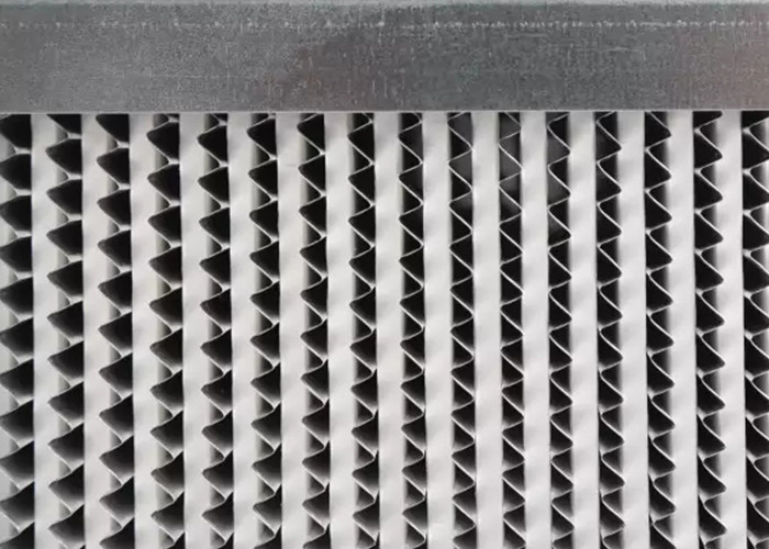 Medium Efficiency 0.5um Deep Pleat Air Filter 610*610*292 Flange Type