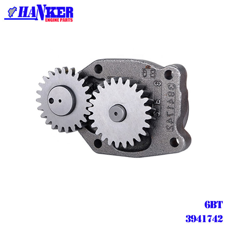 6BT PC200-6 Excavator Engine Oil Pump , Cummins Oil Pump 3941742