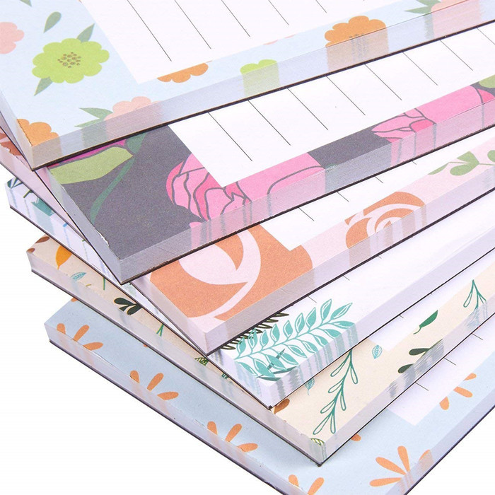 3.5 X 9 Inches Custom Printed Memo Pads Personalized Stationery Notepad , Magnetic Notepads For Fridge