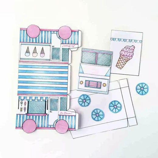 House Shape Paper Sweet Box Cookie Packing With Customized Printing