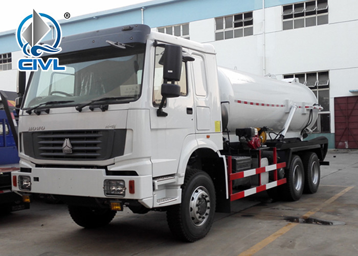SINOTRUK Howo 6x4 18CBM Vacuum Suction Sewer Cleaning Sewage Tanker Truck Sewage Suction Truck