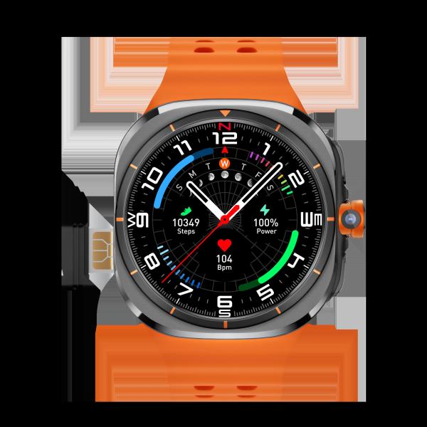 U8 Ultra AMOLED Android 9.0 Smart Watch Men 4G 5G SIM Card WiFi GPS Compass 32GB
