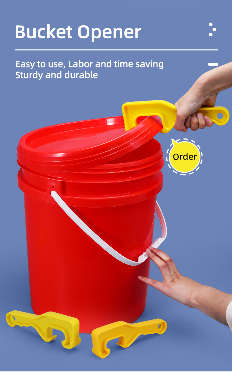 Gallon Bucket 100% Material Chemical Storage Container Well Sealing Customizable Color