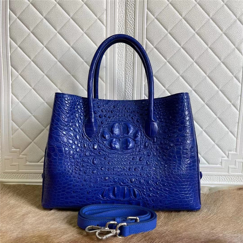 Exotic Crocodile Skin Women Totes Purse Authentic Alligator Leather Lady Large Shoulder Bag Female Working Handbag