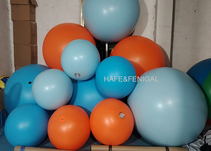 60cm 1m Fully Printed Orange Blue Interactive Balloon Light For Sports Events Carnivals 0