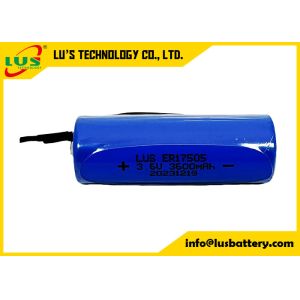 Non-Rechargeable battery 3600mAh 3.6 volt ER17505 Lithium Thionyl Chloride