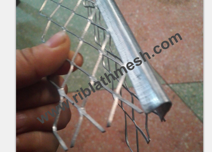 Galvanized Steel Plaster Angle Bead Expanded Drywall Corner Bead Round Nose Type