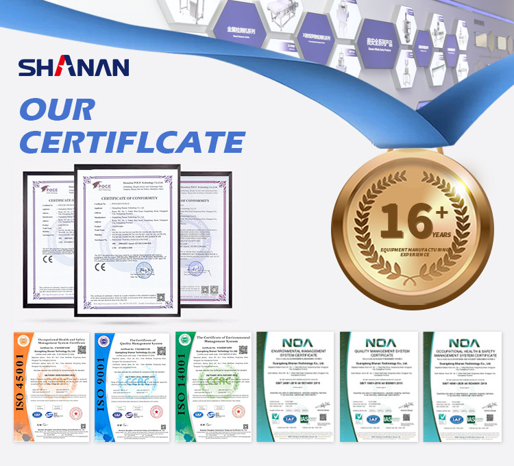 SHANAN VCF4012 Food Safety Detector with Customized Language for Biscuit and Cracker Production Lines