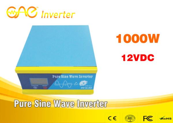 Single output off grid 12v 24v dc 220v ac pure sine wave solar inverter 1kw for