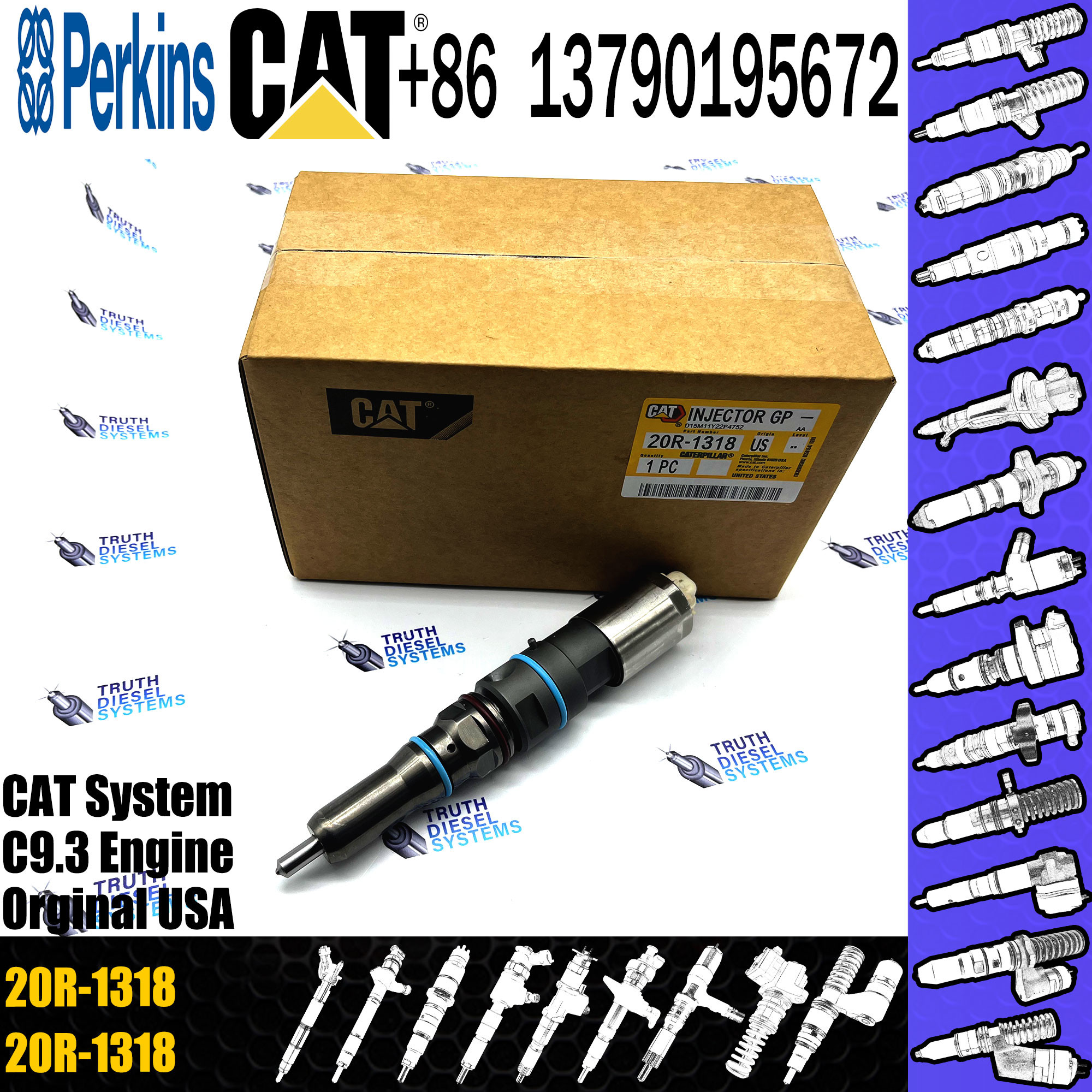 C9.3 Engine 456-3493 20R-5036 456-3544 20R-5079 Fuel Injector 363-0493 367-4293 20R-1318