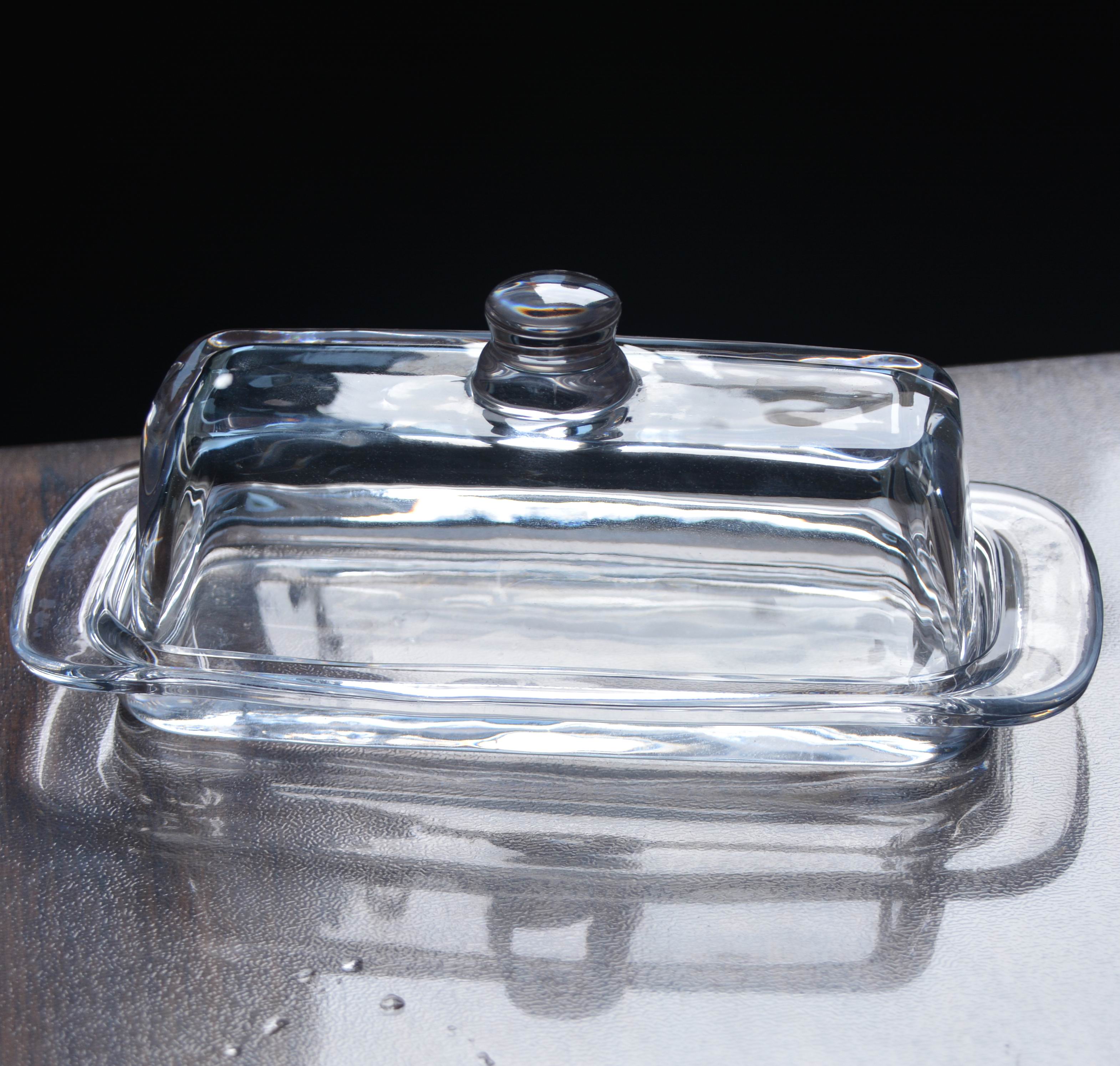 Rectangle Cake Glass Charger Plates With Cover