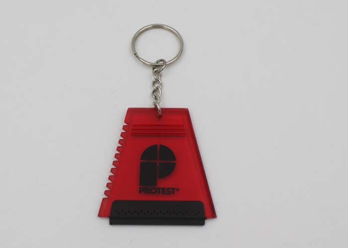 Micro PS Plastic Ice Scraper Keychain / Novelty Ice Scraper For Car