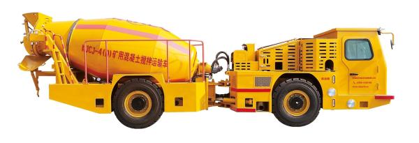 4 Cubic Meters Articulated Underground Concrete Mixing Truck Transmixer with