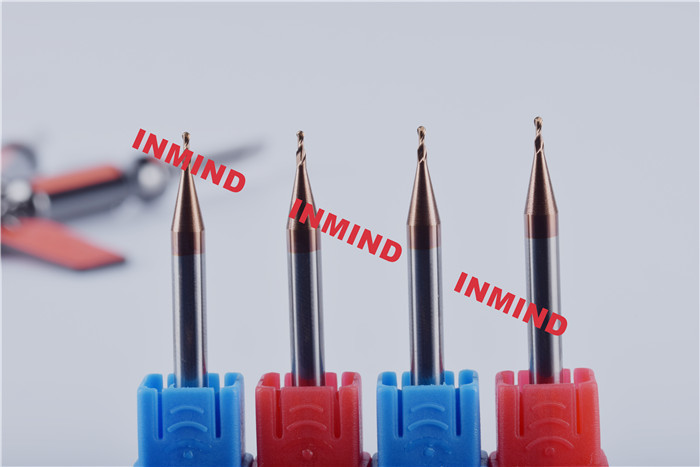 Ball Nose Solid Carbide End Mills 0.5 - 0.6 um Ultra Fine Grain Size