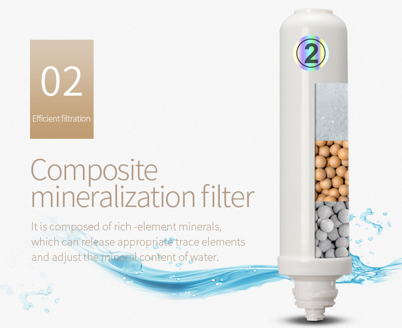4-Stages Household high PH Alkaline Water Filter System Dispenser