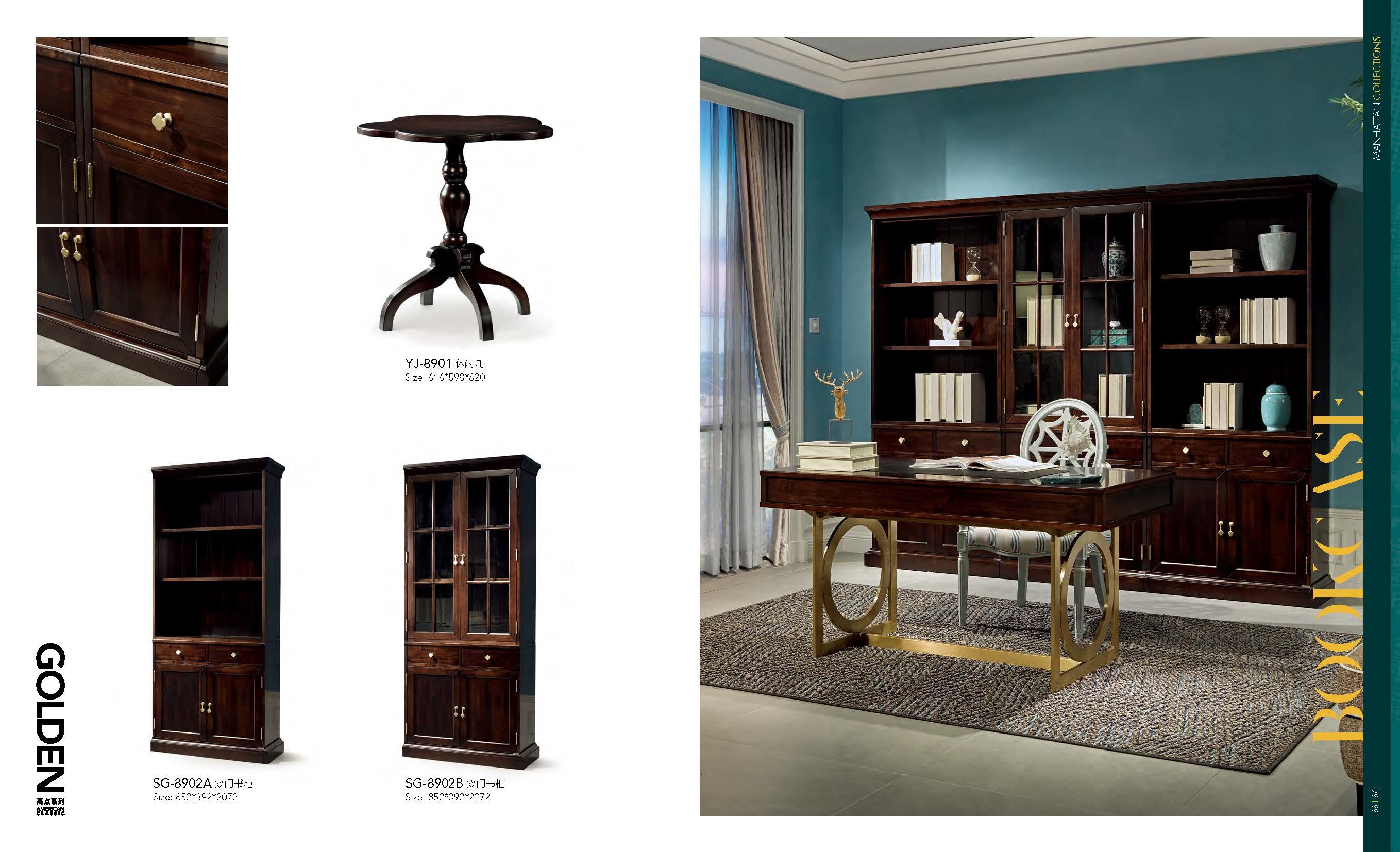 Living room furniture Smart design Coffee table by Stainless steel legs with Oak wood table