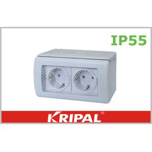 Surface Mounted Schuko Weatherproof Switch Socket 16A 250V