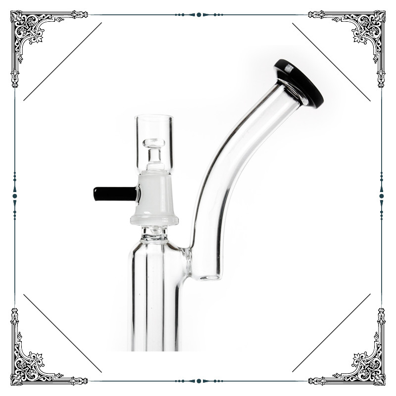 7 Inches 4 Slit Perc Dab Oil Rig Mini Smoking Water Pipes Hand Blown