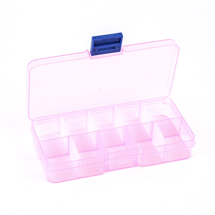 10 Grids Plastic Household Storage Container Organizer box for Jewelry Earring Bead
