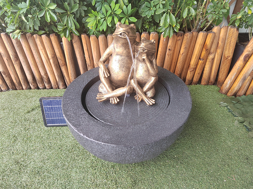 Outdoor Garden Solar Water Fountain with Max Flow of 200L/H and Low Pressure Feature